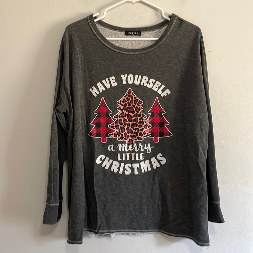 Zutter Merry little Christmas shirt size large